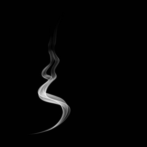 抽象壁纸在黑色背景上冒烟