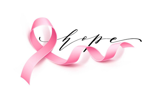 矢量乳腺癌意识海报粉红色丝带