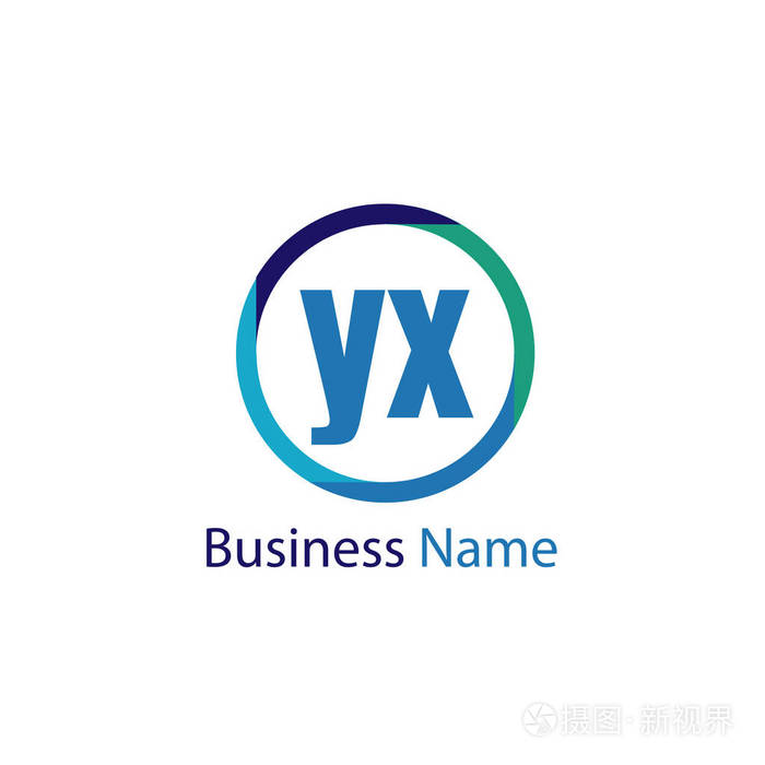 初始字母yx标志模板设计