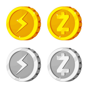 cryptocurrency 和硬币符号的矢量设计。cryptocurrency 和加密股票矢量图的收集