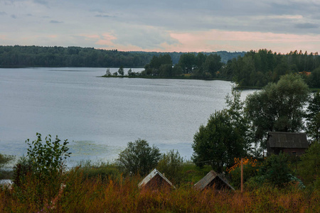 瓦尔代湖俄罗斯中部带美丽景观
