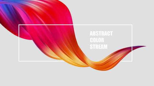 抽象的彩色矢量背景, 彩色流的设计小册子, 网站, 传单的液体波