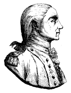 约翰保罗琼斯17471792他是美国第一个著名的海军司令在美国战争中著名的父亲美国海军复古线绘图或雕刻插图