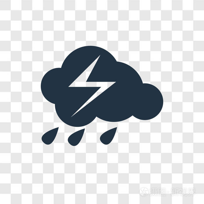 雨矢量图标简单和现代平面符号的网站移动标志应用程序ui.