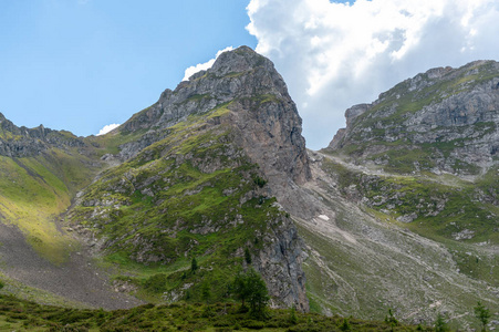 意大利白云岩的山风景