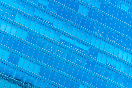 美丽的建筑商务办公楼，摩天大楼城市有窗户玻璃图案