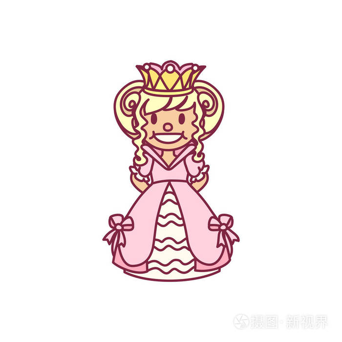 小公主女王流行艺术图案