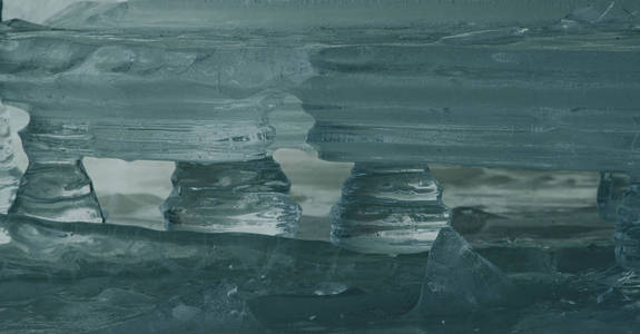 大自然画了一块美丽的冰