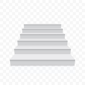 白色楼梯向量白色现实楼梯向上
