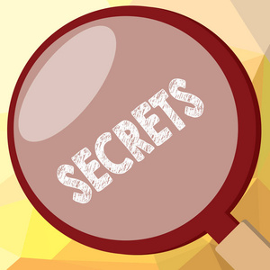 写笔记显示秘密。商业照片展示保持未知的其他机密私人机密未揭示秘密