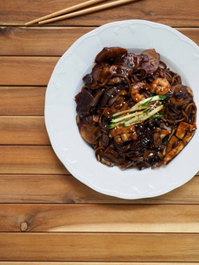 韩国食品海鲜Jajangmyeon