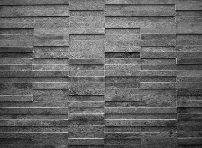 现代黑白矩形瓷砖背景浅灰色复古石材装饰纹理建筑墙