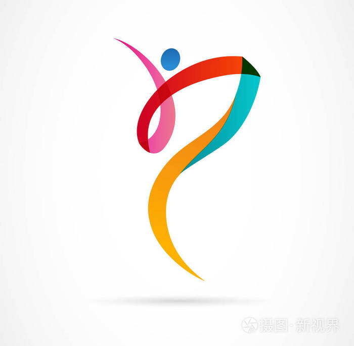 活跃的健身, 运动, 舞蹈网站图标和符号