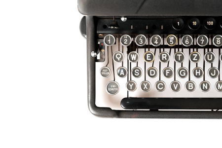 复古风格的打字机在工作室