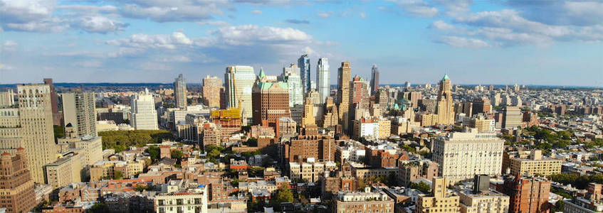 s five boroughs. Traditional building in Brooklyn Heights