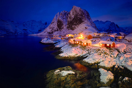 罗弗敦群岛，挪威 Hamnoy 渔村