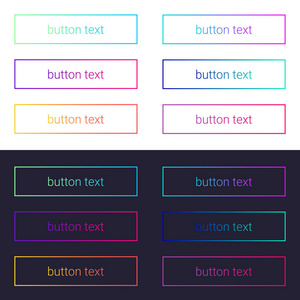 空web按钮设置矢量插图