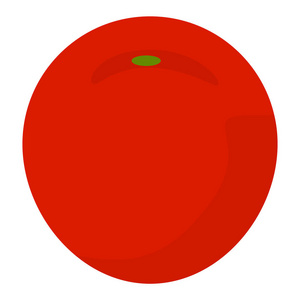 番茄图标，平面样式