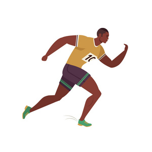 慢跑的人。 跑步运动。 跑步男子运动背景。 人们跑步比赛训练马拉松慢跑和跑步插图。