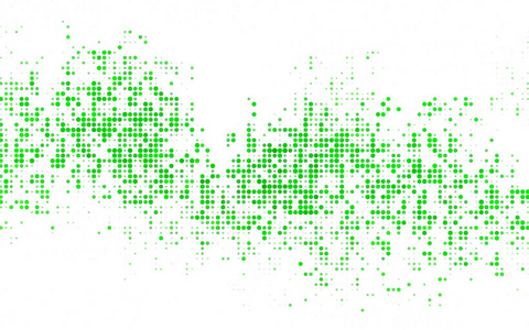浅蓝绿色矢量抽象图案与圆圈。 您的业务设计的几何模板。 背景有彩色球体。