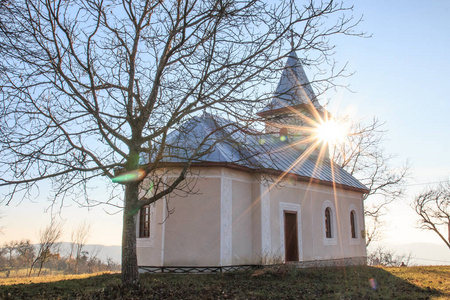 罗马尼亚马拉穆雷县，多布里克拉普苏利。乡村教堂。