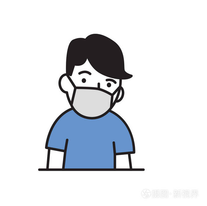 卡通设计图标.平面矢量图.在白色背景下隔离