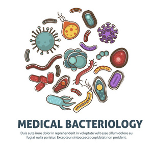 病毒细菌和微生物海报图片