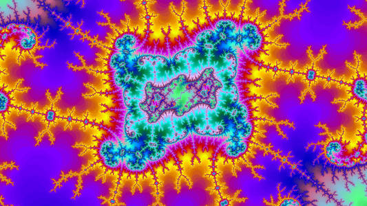 数字宇宙惊人的抽象色彩背景分形高分辨率非常大
