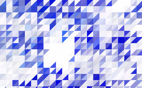 浅蓝色矢量抽象彩色背景，由三角形组成。 白色背景上有彩色三角形的图案。