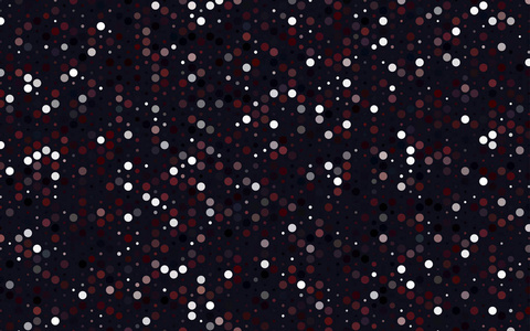 暗红色矢量现代几何圆抽象背景。 虚线纹理模板。 具有梯度的半色调风格的几何图案。