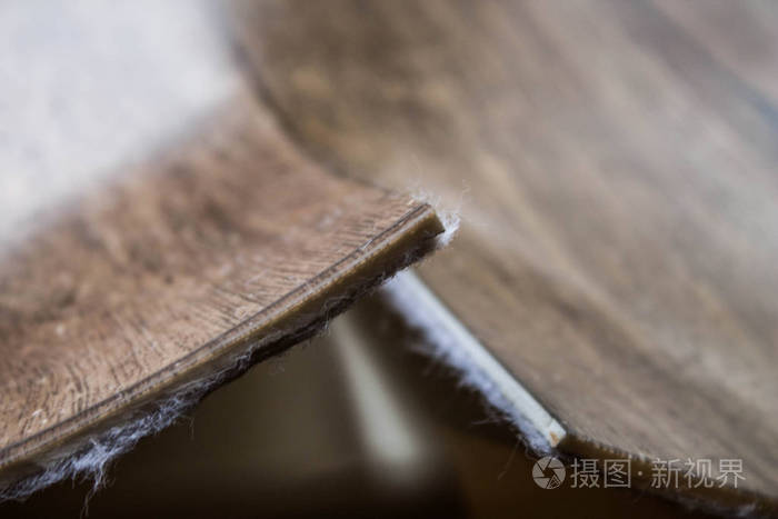 油毡具有木材纹理的地板样品缩小尺寸新年