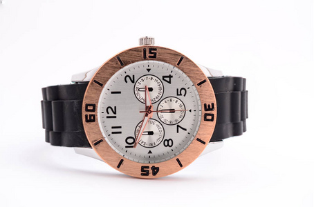 s wristwatch on white background