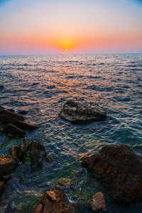 海上日落