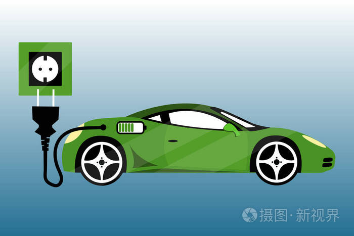 生态汽车概念. eps平水平图像.