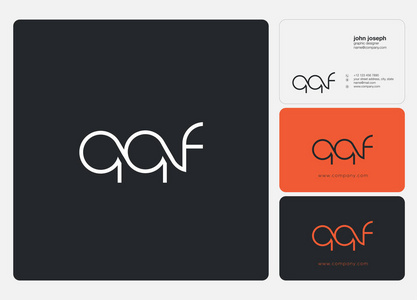 标识联合qqf名片模板矢量