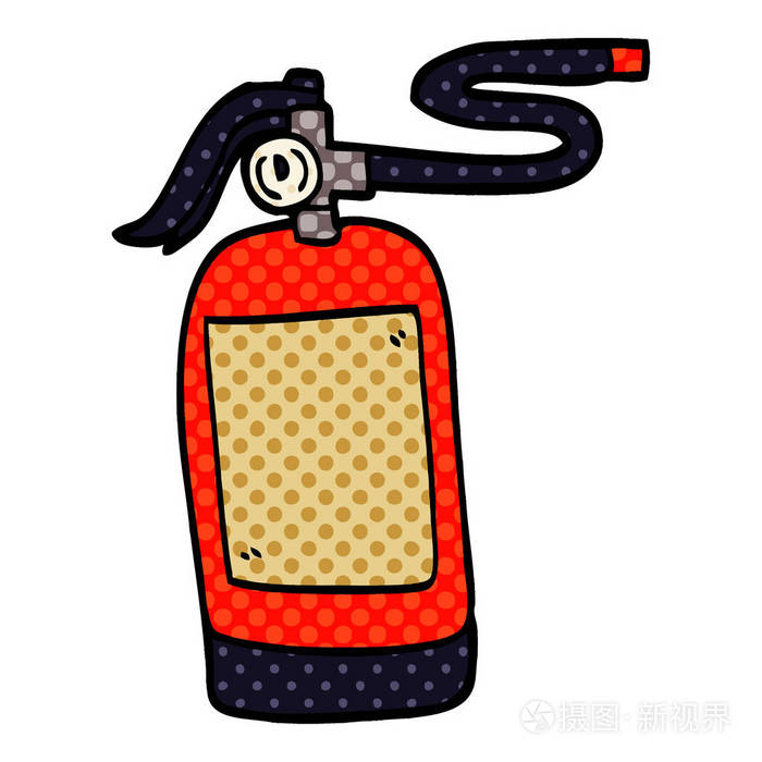 卡通涂鸦灭火器