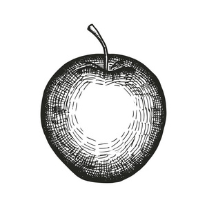 成熟苹果平板图标矢量图