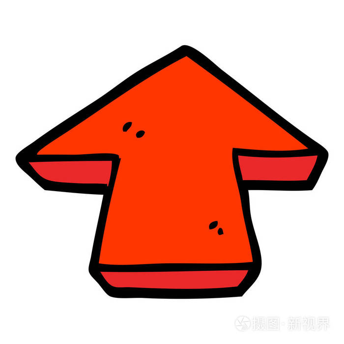 手绘涂鸦风格卡通箭头符号