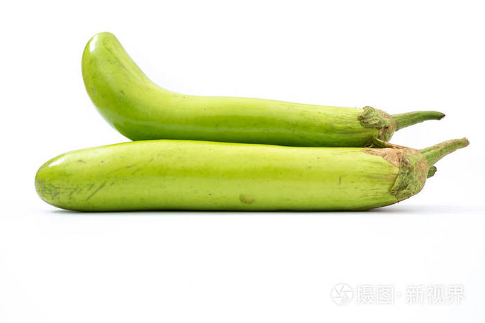 白底茄子新鲜蔬菜