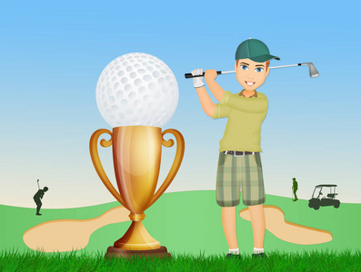 高尔夫锦标赛的插图