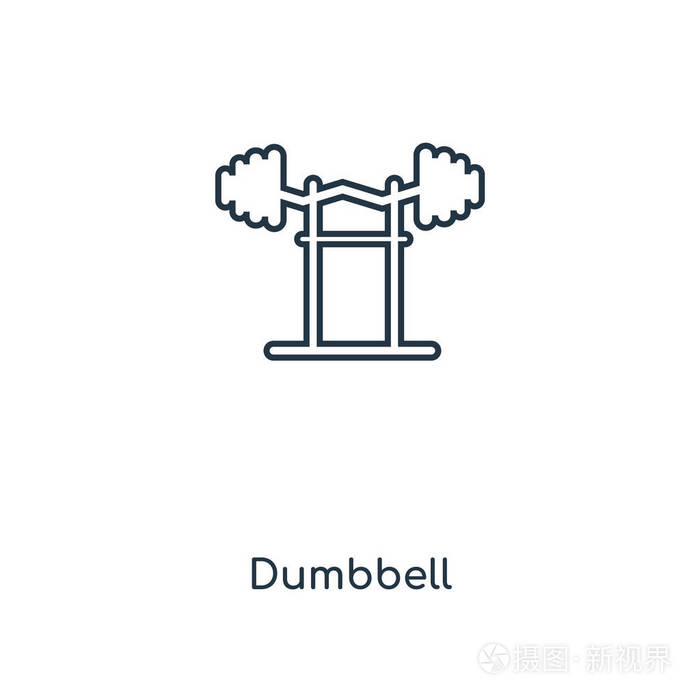 哑铃矢量图标简单和现代平面符号的网站,移动,标志,应用程序,ui.