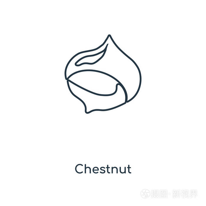 栗子矢量图标简单和现代平面符号的网站移动标志应用程序ui.