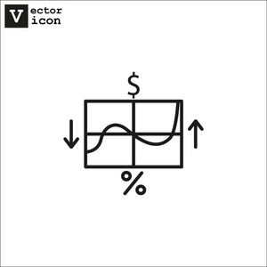 业务图表图标。 矢量设计