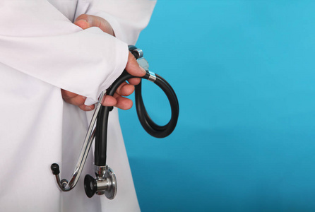 s hands holding stethoscope close up Medical concept of with pho
