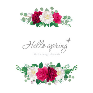 s Day and other holiday and spring background. Vector illustrati