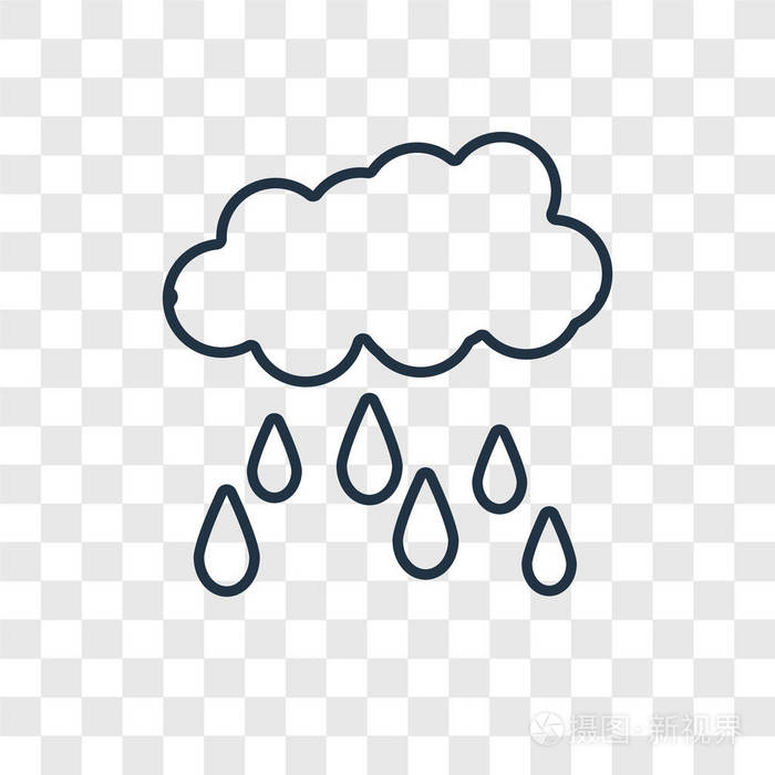 雨矢量图标简单现代平面符号为网站,移动,标志,应用程序,ui.