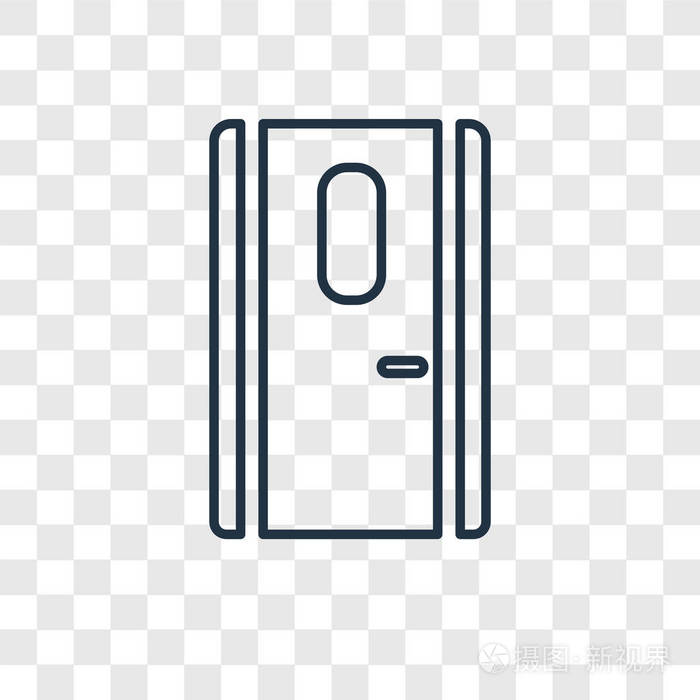 门矢量图标简单现代平面符号为网站,移动,标志,应用程序,ui.
