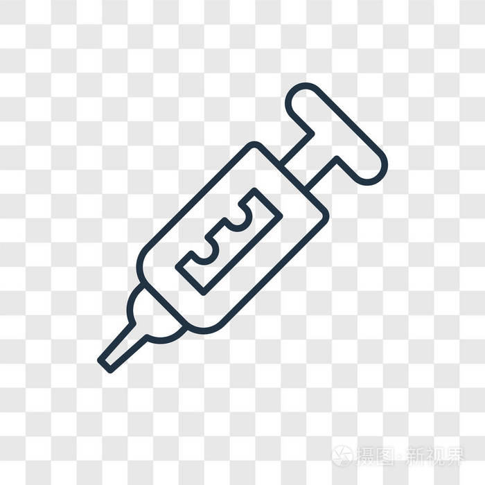注射器矢量图标简单和现代平面符号的网站移动标志应用程序ui.