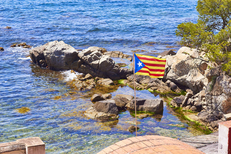 Alguer Cove of Palamos, Girona, Costa Brava, Catalonia, Spain.