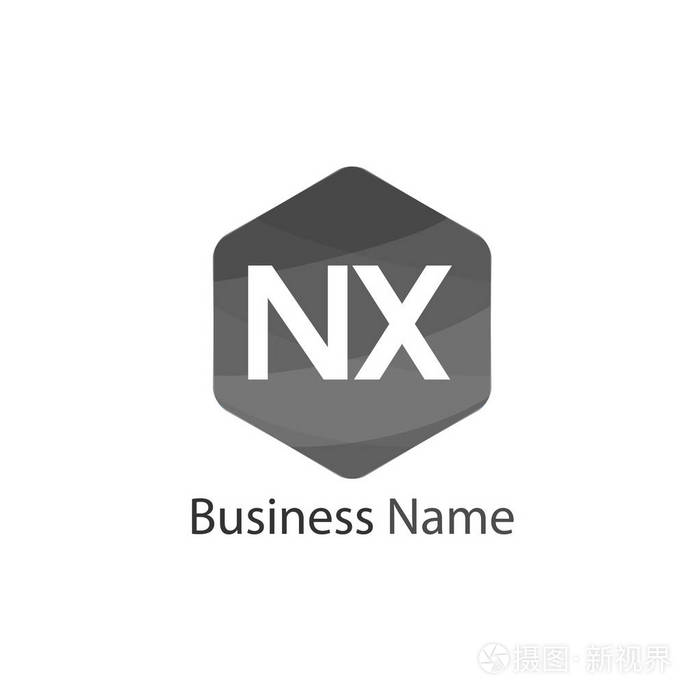 初始字母nx标志模板设计